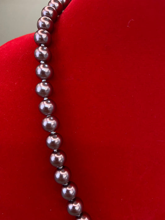 Unique Pearl Necklace - Handmade