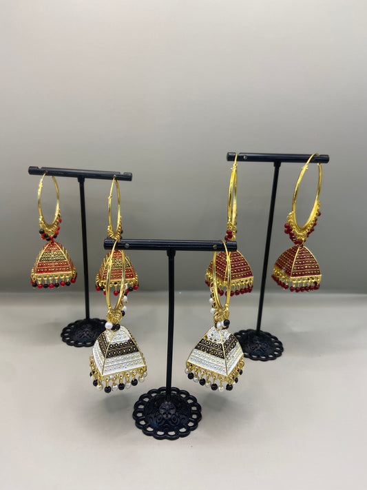 Pyramid Hoop Jhumka