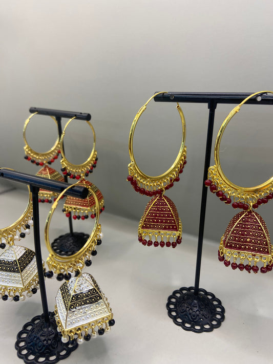 Pyramid Hoop Jhumka