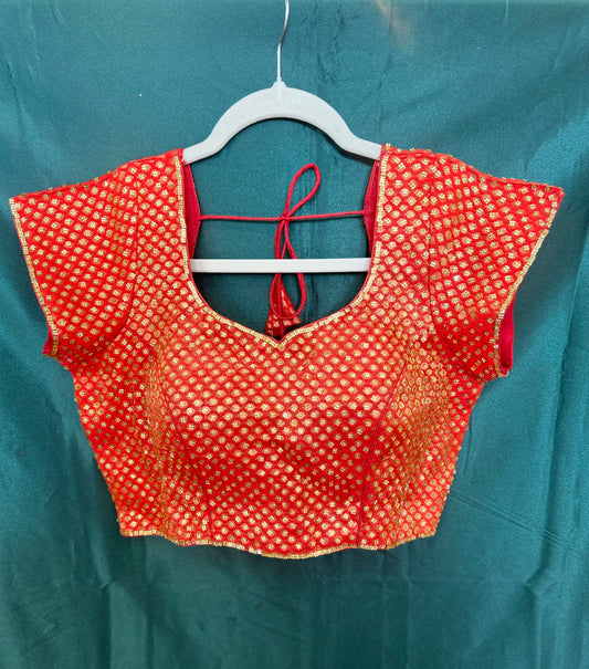 Diamond Studed Saree Blouse