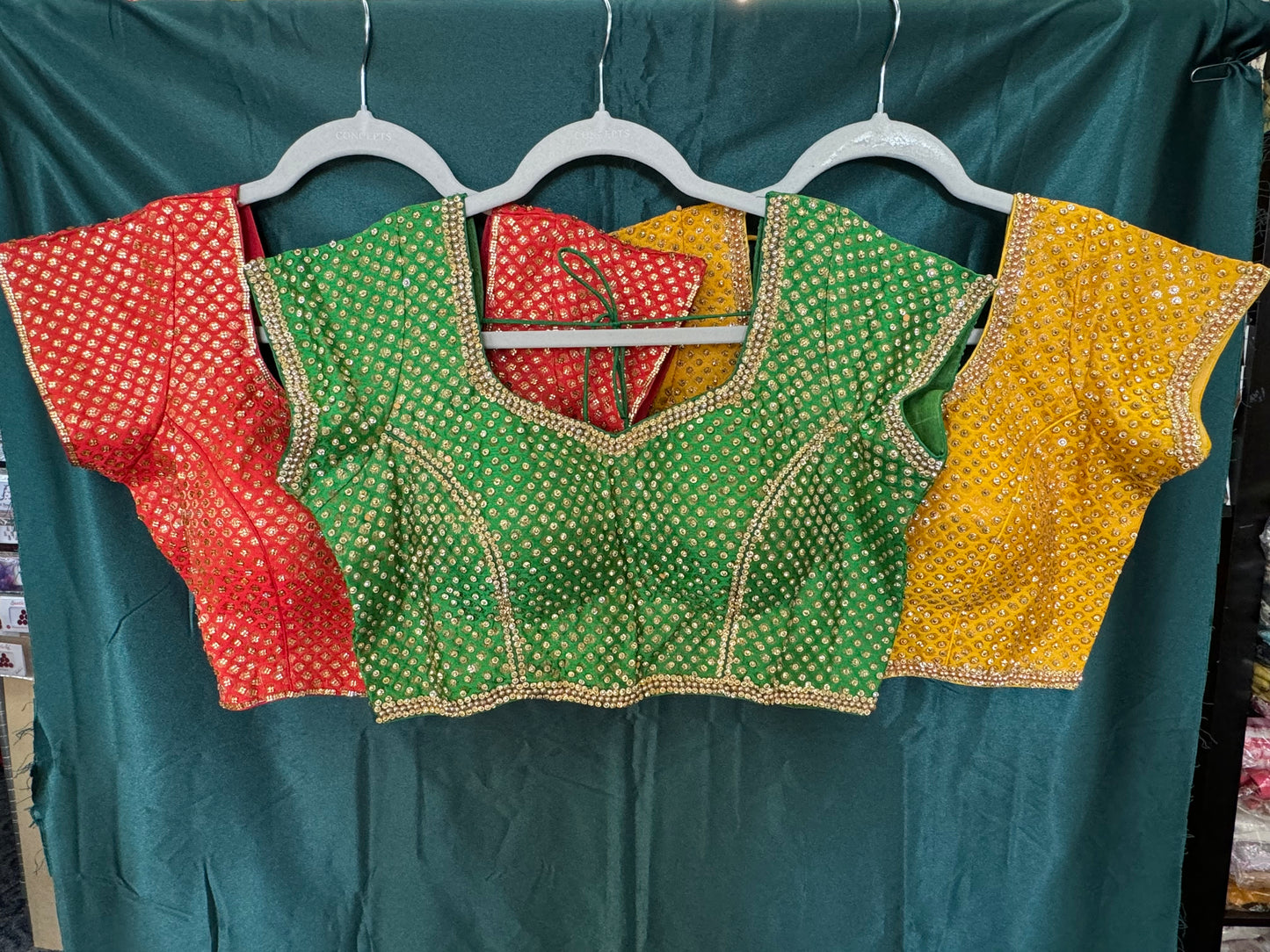 Diamond Studed Saree Blouse