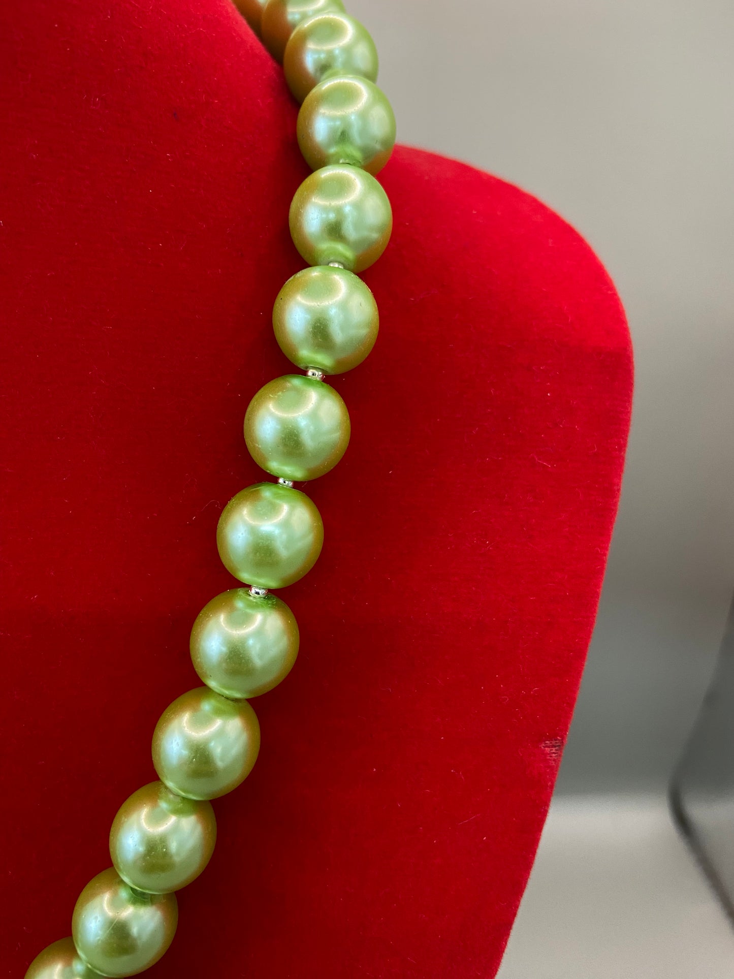 Chunky Pearl Necklace - Handmade
