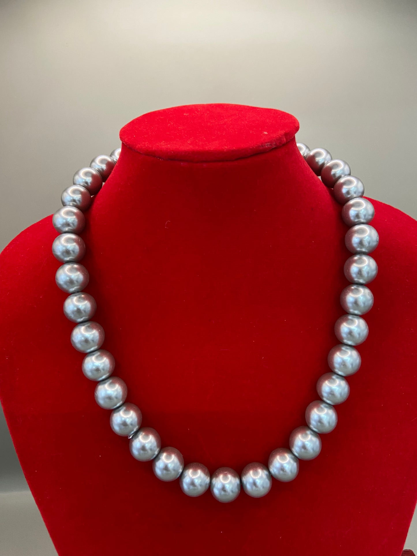 Chunky Pearl Necklace - Handmade