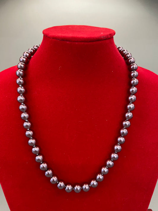 Unique Pearl Necklace - Handmade